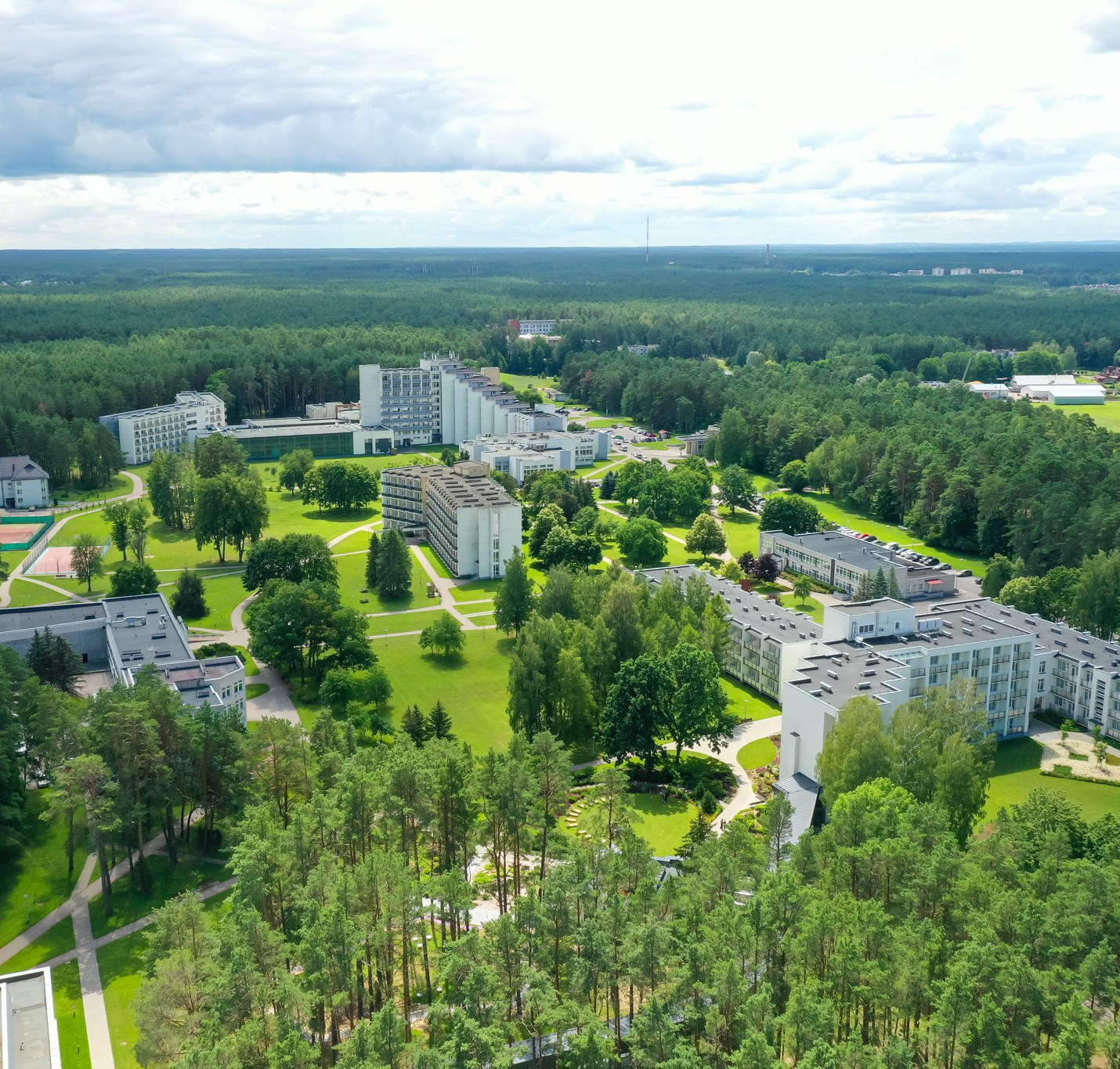 Egle sanatoriyası, Druskininkai — ümumi görünüş